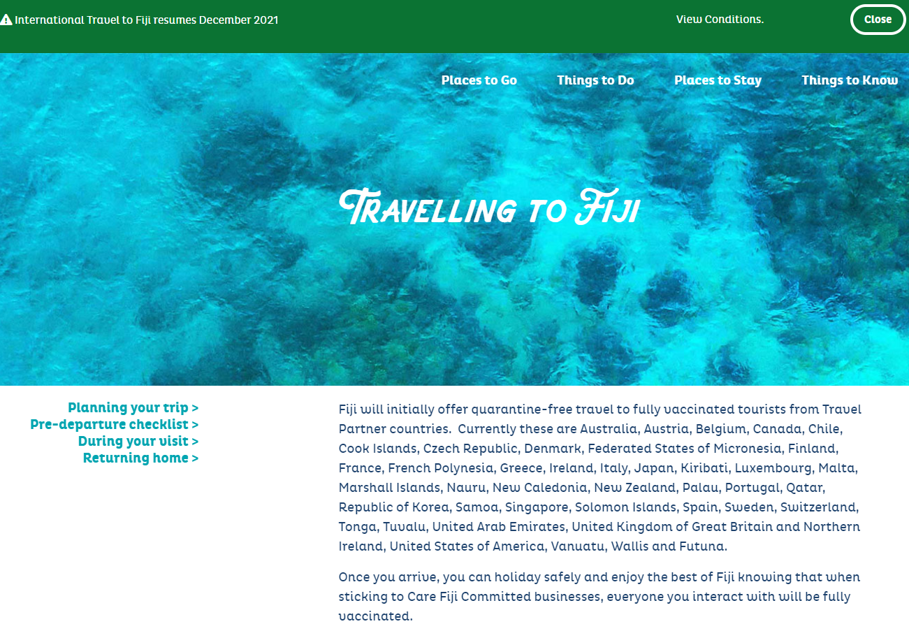 フィジー 保健省発表及び公式旅行サイト公表事項 | 日本橋夢屋
