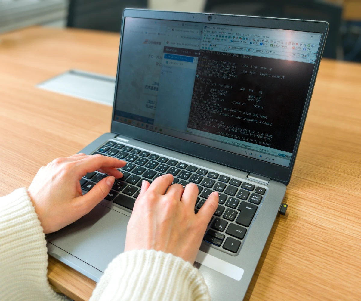 PCで仕事をする手